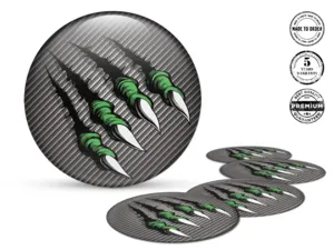 Epoxy Dome Stickers Logo Resin Rim Decals